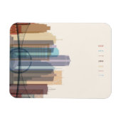 Detroit, Michigan | City Skyline Magnet (Horizontal)