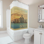 Detroit Michigan Duschvorhang (Beispiel)