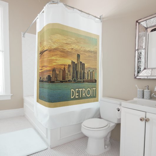 Detroit Michigan Duschvorhang (Beispiel)