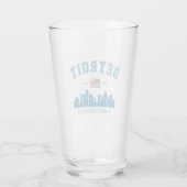 Detroit Michigan Est. 1701 Vintage Glas (Rückseite)