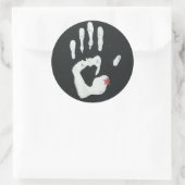 Detroit Michigan Hand Runder Aufkleber (Tasche)