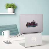 Detroit, Michigan in Graffiti Aufkleber (Laptop auf Schreibtisch)