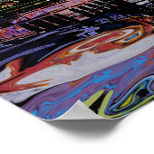 Detroit, Michigan in Graffiti Poster (Ecke)