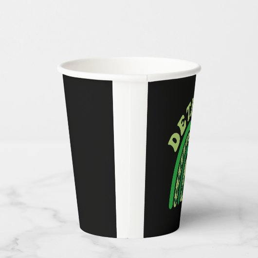 Detroit Michigan Irish Kleeblatt Kawaii Rainbo St Pappbecher (Rechts)