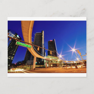 Detroit Michigan Jefferson Avenue Postkarte