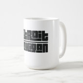 Detroit - Michigan Kaffeetasse (VorderseiteRechts)