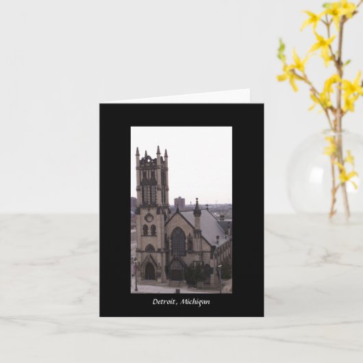 Detroit, Michigan Karte (Gelbe Blume)