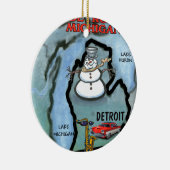 Detroit Michigan Keramik Ornament (Rechts)