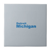 Detroit, Michigan Keramik Tile Fliese (Vorderseite)