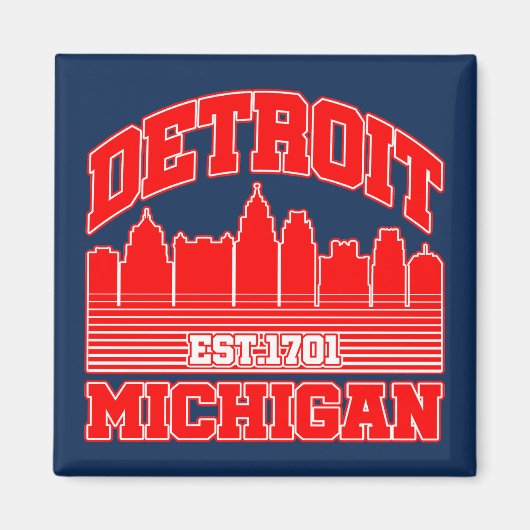 Detroit, Michigan Magnet (Vorne)