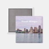 Detroit Michigan Magnet  (Vorderseite/Rückseite)