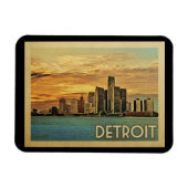 Detroit Michigan Magnet (Horizontal)