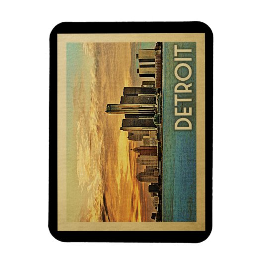 Detroit Michigan Magnet (Vertikal)