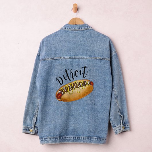 Detroit Michigan MI Coney Island Hot Dog Hotdog Jeansjacke (Hangar)