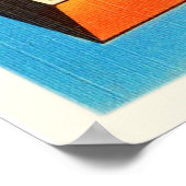 Detroit Michigan MI Old Vintage Travel Souvenir Poster (Ecke)