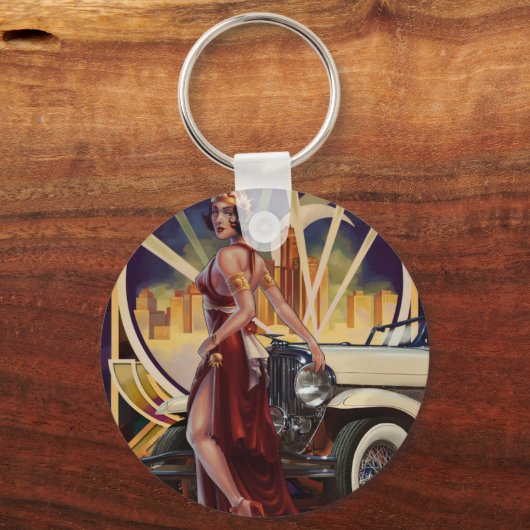 Detroit, Michigan | Motor City Schlüsselanhänger (Vorderseite)