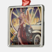 Detroit, Michigan| Motorstadt Ornament Aus Metall (Links)