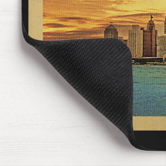 Detroit Michigan Mousepad (Ecke)