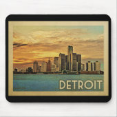 Detroit Michigan Mousepad (Vorne)