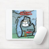 Detroit Michigan Mousepad (Mit Mouse)