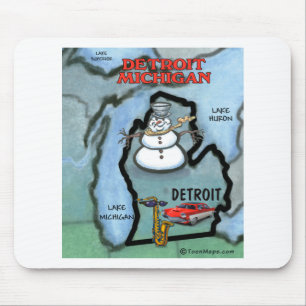 Detroit Michigan Mousepad