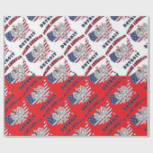 Detroit Michigan Polish Geschenkpapier (Flach)