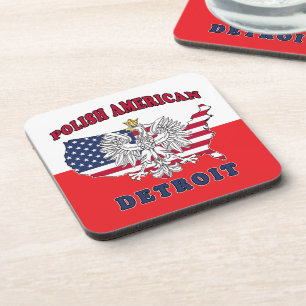 Detroit Michigan Polish Getränkeuntersetzer