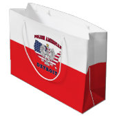 Detroit Michigan Polish Große Geschenktüte (Rückseite Schrägansicht)