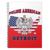 Detroit Michigan Polish Notizblock (Vorderseite)