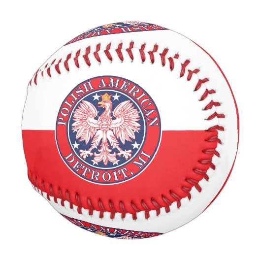 Detroit Michigan Polnischer Adler Baseball (Vorne Rechts)