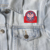 Detroit Michigan Polnischer Adler Button (Beispiel)