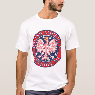 Detroit Michigan Polnischer Adler T-Shirt