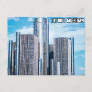 Detroit Michigan Postcard Feiertagspostkarte