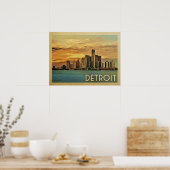 Detroit Michigan Poster (Küche)