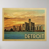 Detroit Michigan Poster (Vorne)