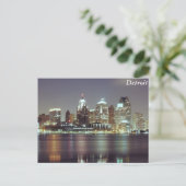 Detroit, Michigan Postkarte (Stehend Vorderseite)