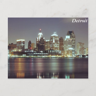 Detroit, Michigan Postkarte