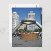 Detroit, Michigan Postkarte (Vorne/Hinten)