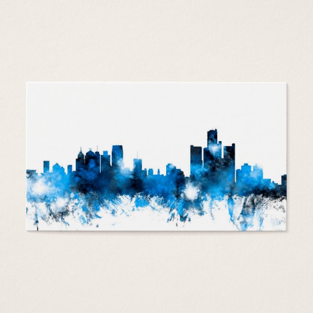 Detroit Michigan Skyline (Vorderseite)