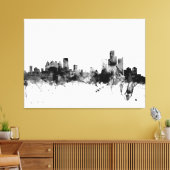 Detroit Michigan Skyline Leinwanddruck (Insitu (Wohnzimmer))