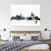 Detroit Michigan Skyline Leinwanddruck (Insitu (Schlafzimmer))