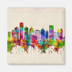 Detroit Michigan Skyline Magnet