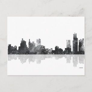 DETROIT, MICHIGAN SKYLINE POSTKARTE