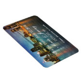 Detroit Michigan Skyline Save the Date Magnet (Rechte Seite)