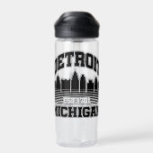 Detroit, Michigan Trinkflasche (Rückseite)