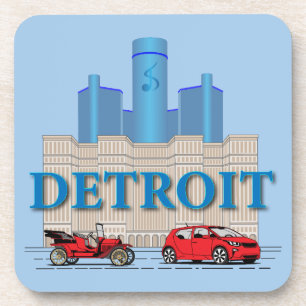 Detroit Michigan United Staaten Getränkeuntersetzer