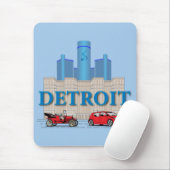 Detroit Michigan United Staaten Mousepad (Mit Mouse)