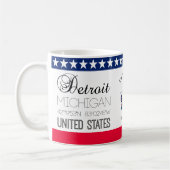 Detroit, Michigan, Vereinigte Staaten elegant Kaffeetasse (Links)