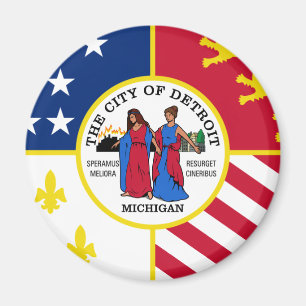 Detroit, Michigan, Vereinigte Staaten Magnet