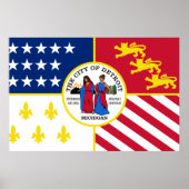 Detroit, Michigan, Vereinigte Staaten Poster (Vorne)
